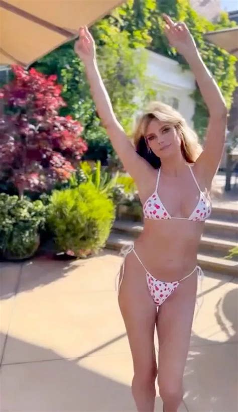 Heidi Klum Strips Down To Teeny Thong As She Poses For Racy