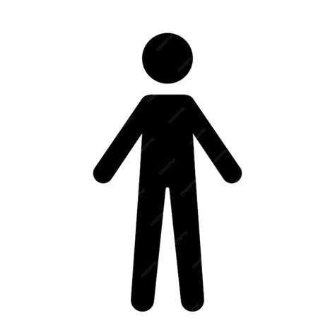 Premium Vector Standing Human Icon Vector Illustration