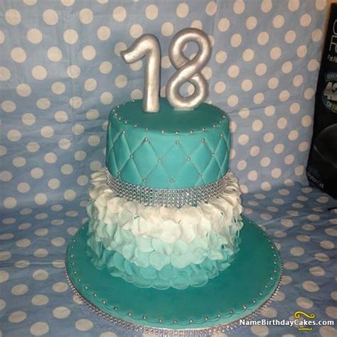 18th birthday cake with name specially for the female girl. 18th Birthday Cake Images - Download & Share