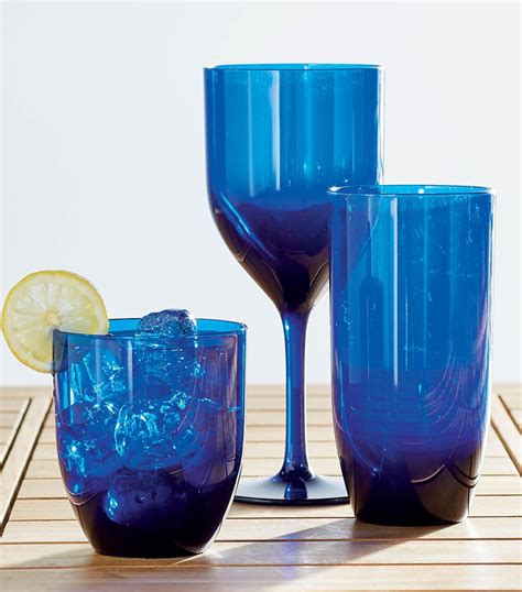 Classic Acrylic Drinkware Collection Frontgate Acrylic Drinkware Cobalt Glassware Glassware