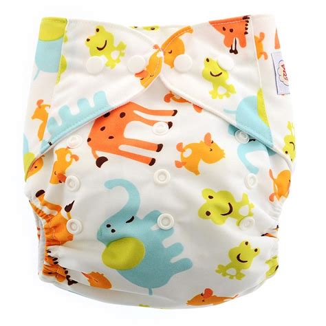 Happy Flute Cute Animal Happy Flute Baby Breathable One Size Pocket