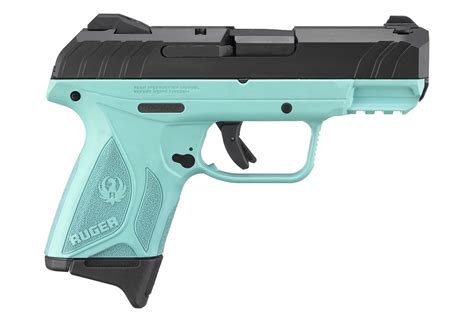 Ruger Security 9 Compact 9mm Pistol With Turquoise Frame