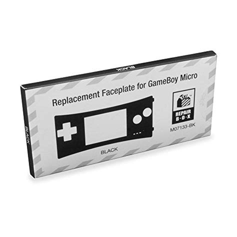Game Boy Micro Replacement Faceplate Black Gba Game Boy Advance