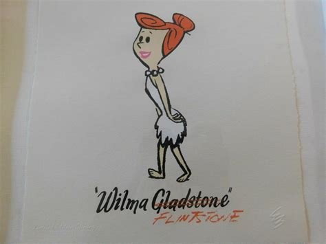 Hanna Barbera Animation Art Etching 1996 Wilma Flintstone Framed 12
