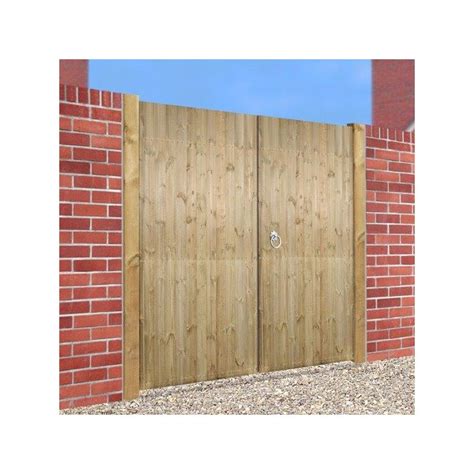 Carlton Tall Flat Top Wooden Double Gate 1800mm H X 1800mm W