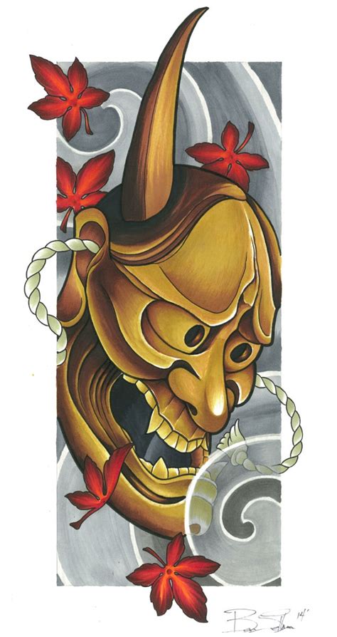 Tattoo máscara japonesa hannya significados. Sellman Art — Hannya Mask (Fall series)