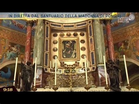 La madonna di pompei viene celebrata in due giornate all'anno presso il santuario edificato nel 1876. In diretta dal Santuario della Madonna di Pompei - YouTube