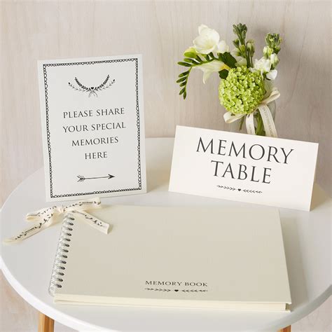Funeral Memory Table Ideas Memory Books Candles And Decorations