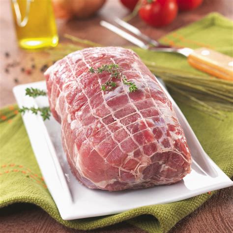 Roti de porc échine sans os 1 2 sel