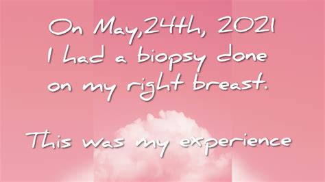My Breast Biopsy Results 2 Days Later Youtube