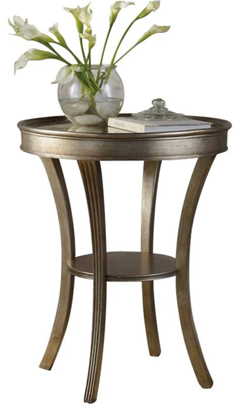 Hooker Furniture Sanctuary Round Mirrored Accent Table In Visage
