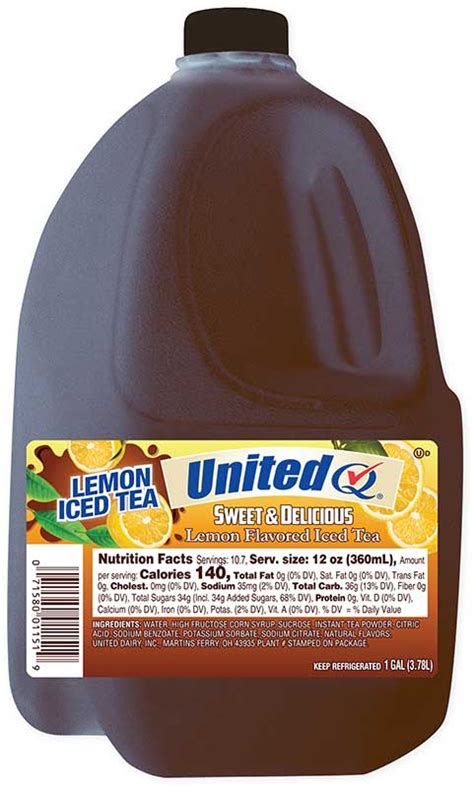 Lemon Iced Tea United Dairy