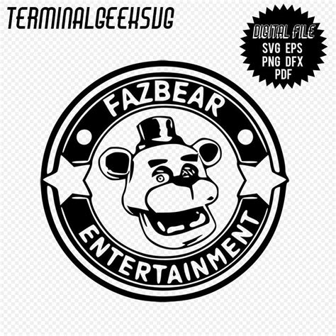 Five Nights At Freddy S Fazbear Entertainment Logo Svg Pdf Png Eps Dxf Silhoutte Sublimation