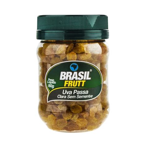 Uva Passa Clara Brasil Frutt Sem Semente Pote 160g Patiogourmet