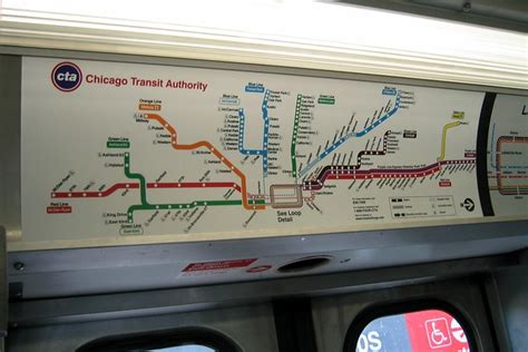 Chicago Transit Authority Cta Map A Photo On Flickriver