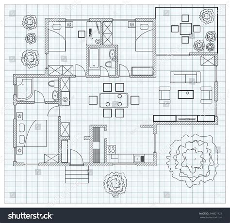 Grid paper is the type of graph paper most often used for art and drawing projects. How To Draw A Floor Plan On Graph Paper