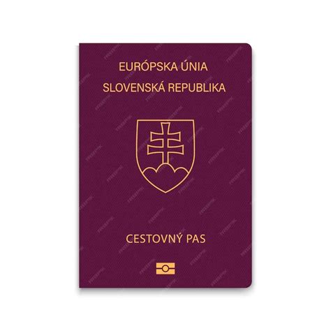 Premium Vector Cover Passport Of Slovakia