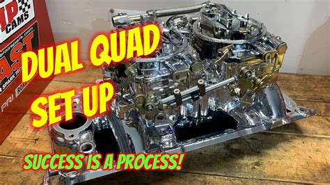 Dual Quad Carburetor Set Up Youtube