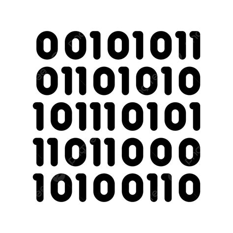 Matrix Binary Code Vector Design Images Streaming Binary Code Matrix