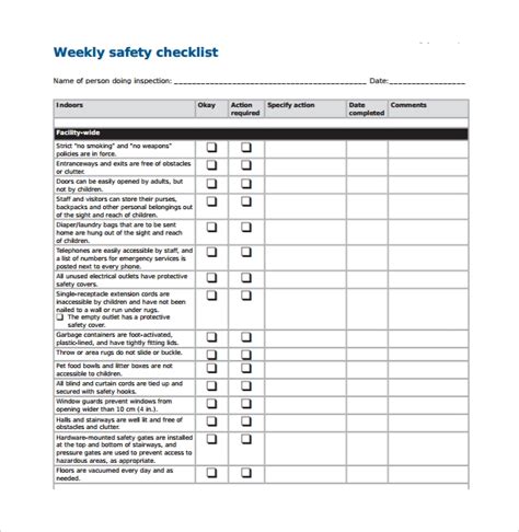 A microsoft excel template for a structured checklist with the option to check and uncheck by creating a checklist in excel is a piece of cake and for a basic version you do not need one single for the unable to complete requirement, you can use another cf rule: FREE 11+ Weekly Checklist Templates in PDF | MS Word | Excel