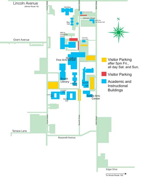 Eastern Illinois University Campus Map Tourist Map Of English
