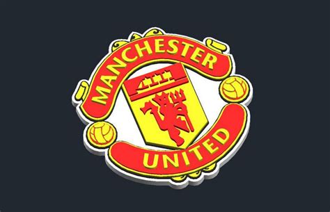 Free STL file Manchester United - Logo 👽・3D printing model to download