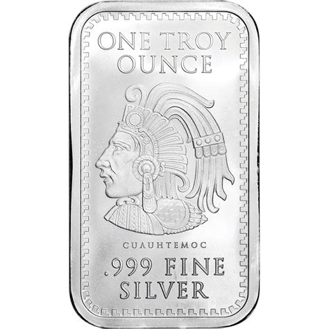 Ten 10 1 Oz Golden State Mint Silver Bar Aztec Calendar 999 Fine Ebay
