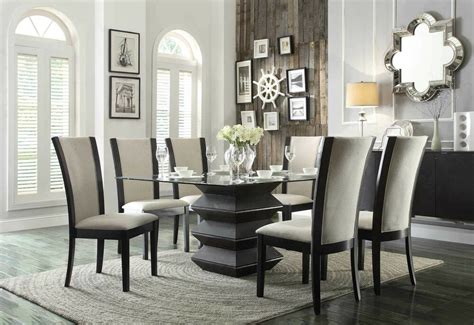 Why not dine in style every day? UNIQUE CONTEMPORARY ACCORDION DINING TABLE & 6 CHAIRS ...