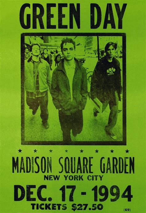 This is a 15.000 seats venue and a great concert location you have limited time on all big concerts and you must use it very efficiently. 71MDe8F1DAL._SL1075_.jpg (736×1075) | Green day poster ...