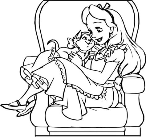 Alice In Wonderland Coloring Pages Coloringlib
