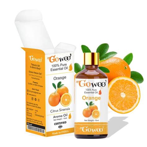 Gowoo Cold Pressed Orange Essential Oil 100 Undiluted Pure And Virgin