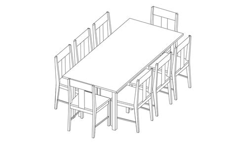 How To Draw A Dining Table Step By Step