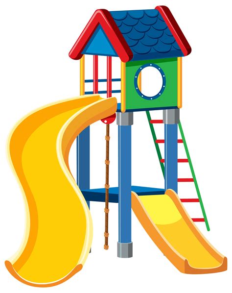 Playground Cubby House White Background 300826 Vector Art At Vecteezy