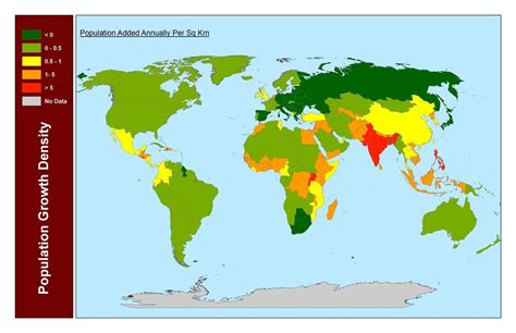 Map Of World Population Density Memolition