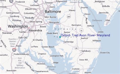 Oxford Tred Avon River Maryland Tide Station Location Guide