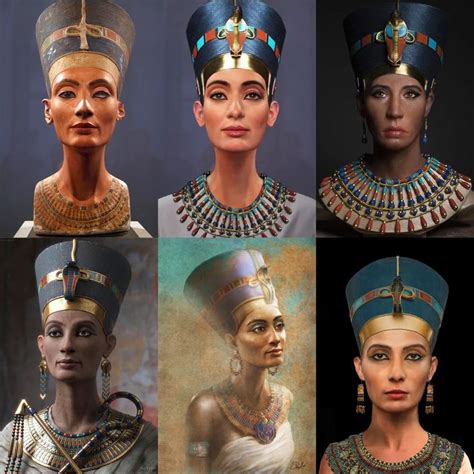 Historical Facial Reconstructions And Artistic Depictions Of The Ancient Egyptian Queen
