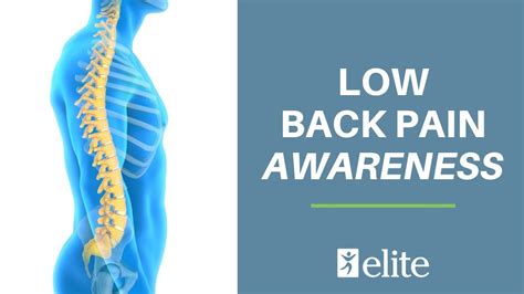 Low Back Pain Awareness Elite Physical Therapy Kansas City Youtube