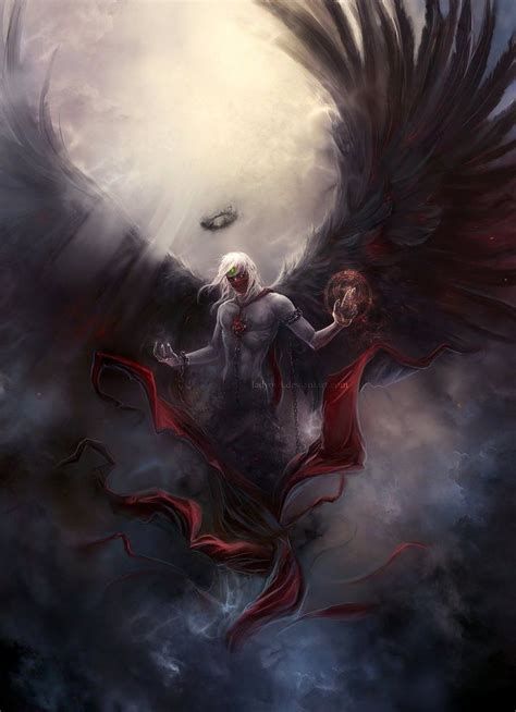 A Bloody Angel With A Broken Crown Fantasy Artwork Dark Fantasy Art