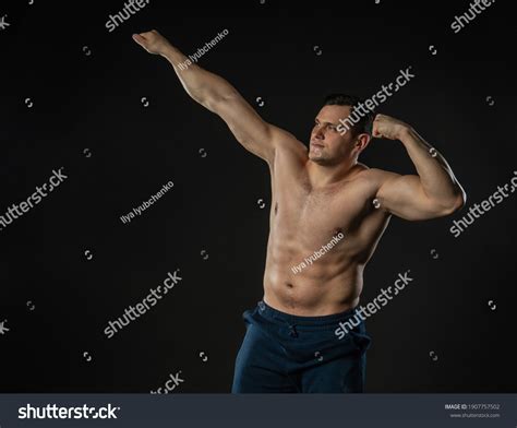 Male Biceps Shows Bare Torso Arm Stock Photo Edit Now 1907757502