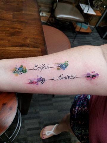 Pretty feminine arrow tattoos design ideas for women | top girly arrow tattoo design for girlsthanks for watchingplease share. Script Water Color Arrows by Stefanee Schofield : Tattoos