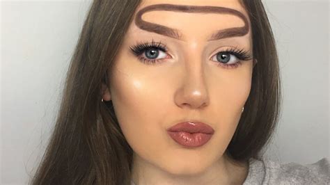 halo brows are the strange new brow trend on instagram allure