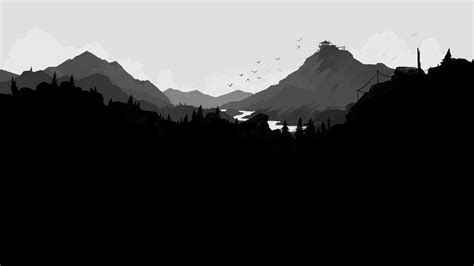 Minimalist Mountain Black And White Wallpapers Wallpaper Cave