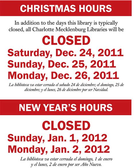 Holiday Closed Signs Christmas And New Years 2011 Flickr Photo