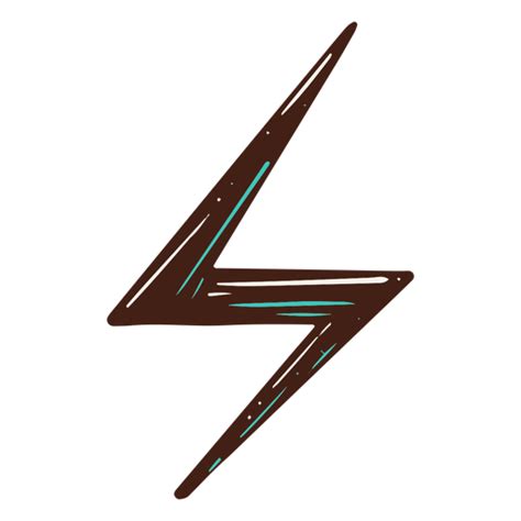 Electricity Symbol Lightning Hand Drawn Transparent Png And Svg Vector File