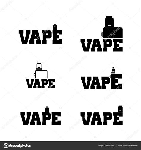 Set Of Vape Lettering Stock Vector Image By ©vectorfirst 169691362
