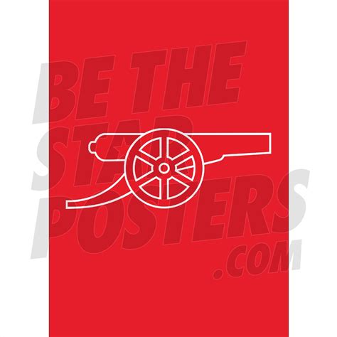 Arsenal Fc Cannon Poster Officially Licensed Product A2 Home Etsy Uk