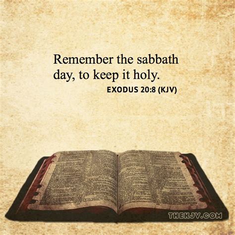 Exodus 208 Remember The Sabbath Day To Keep It Holy Exodus