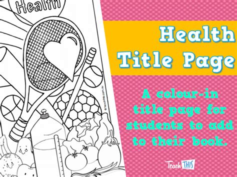 Health Title Page Title Page Primary School Classroom Classroom Games