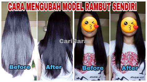 Tapi, bagaimana cara memotong rambut di rumah anti gagal? CARA MEMOTONG RAMBUT SENDIRI DIRUMAH || MENGUBAH MODEL ...
