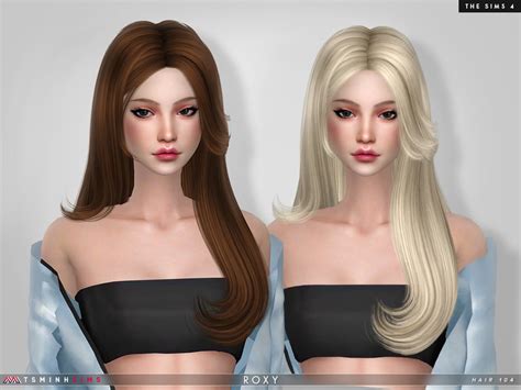 Sims 4 Hairs ~ The Sims Resource Roxy Hair 104 By Tsminhsims